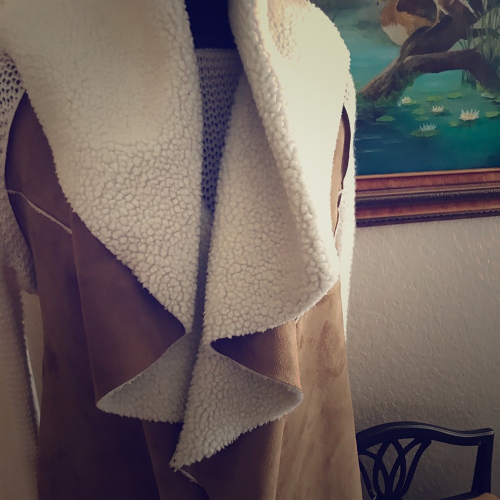 Free People Suede W/ shearling lining Vest